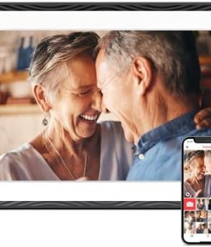 Digital Picture Frame, 10.1” Frameo Digital Frame Wifi, 32GB Memory, 1280*800 HD Touch Screen Digital Photo Frame, Wall Mountable, Auto-Rotate, Share Instantly, Wedding, Birthday Gifts for Women, Mom